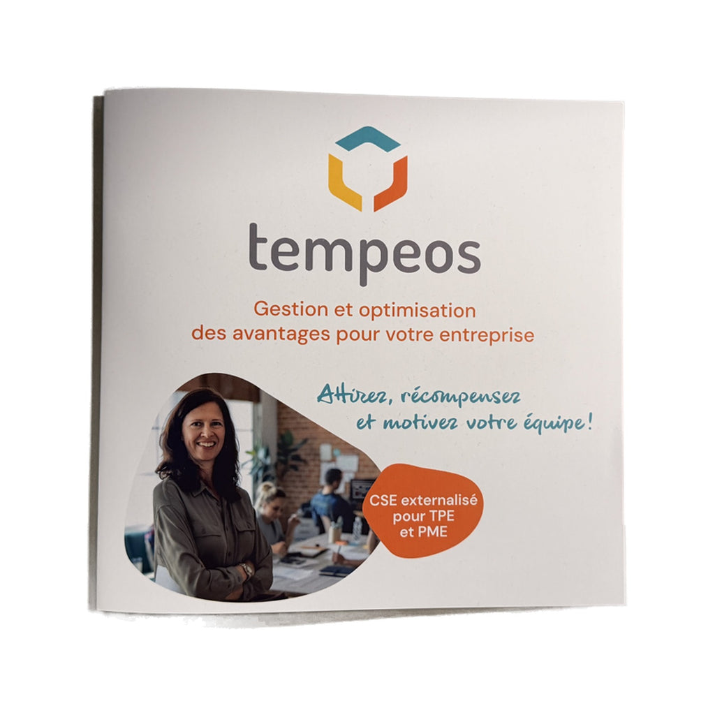 Plaquette commerciale Tempeos — recto