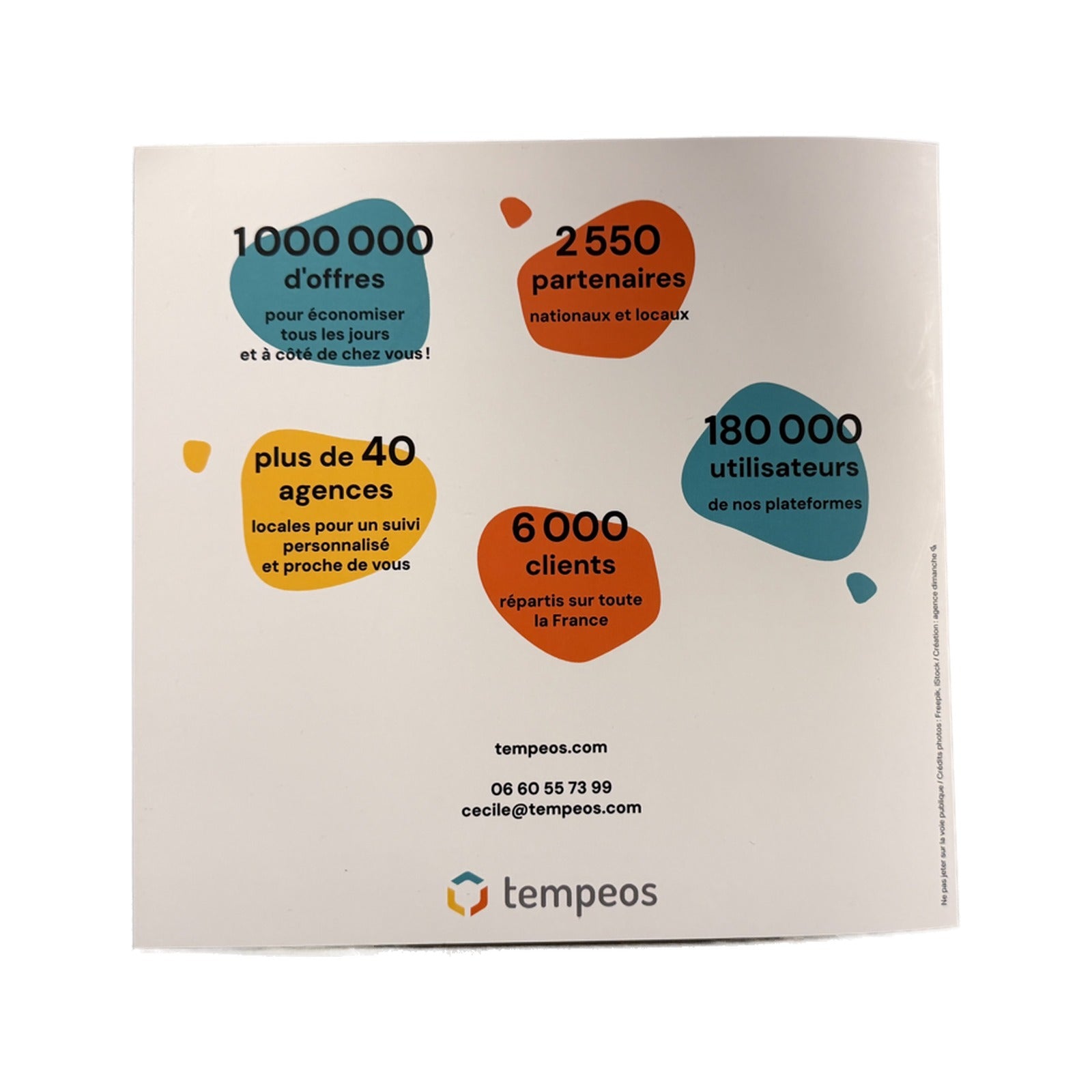 Plaquette commerciale Tempeos — verso